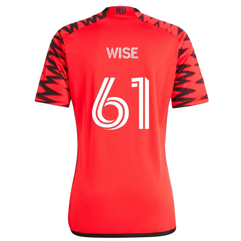 Danxen Kinder Henry Wise #61 Rot Schwarz Weiß Auswärtstrikot Trikot 2024/25 T-Shirt