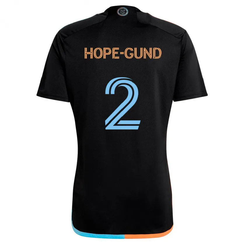 Danxen Kinder Rio Hope-Gund #2 Schwarz Orange Blau Auswärtstrikot Trikot 2024/25 T-Shirt