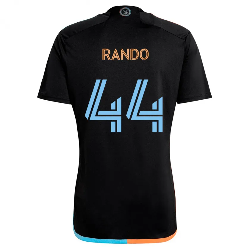 Danxen Kinder Alex Rando #44 Schwarz Orange Blau Auswärtstrikot Trikot 2024/25 T-Shirt