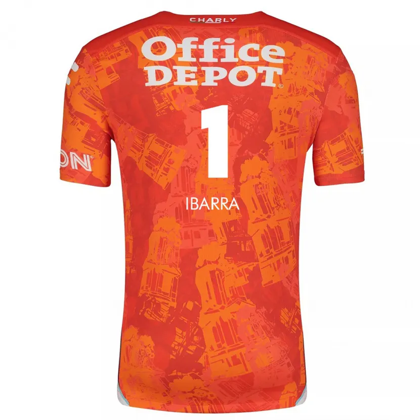 Danxen Kinder Fabiola Ibarra #1 Orange Weiß Auswärtstrikot Trikot 2024/25 T-Shirt