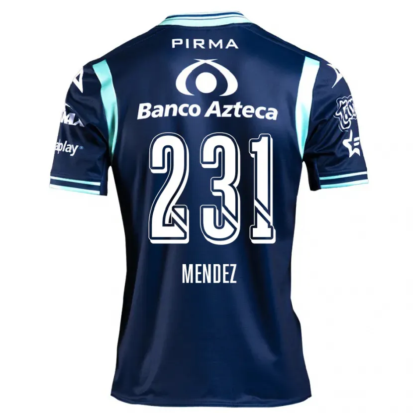 Danxen Kinder Alejandro Méndez #231 Navy Blau Auswärtstrikot Trikot 2024/25 T-Shirt