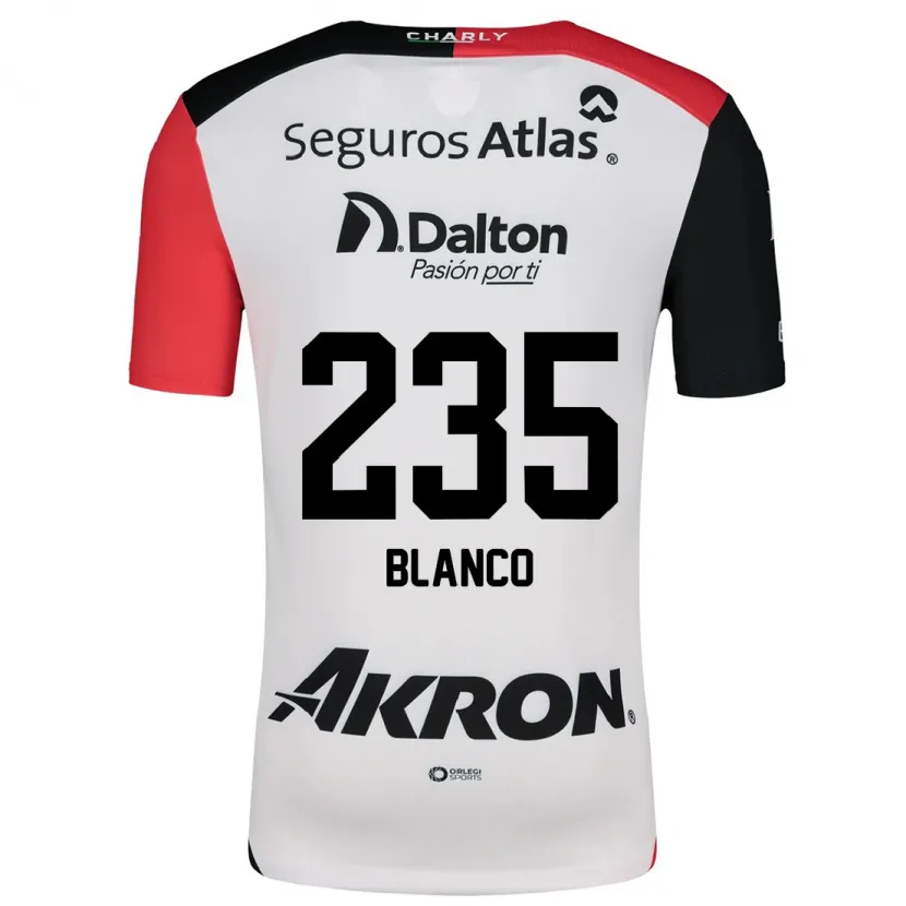 Danxen Kinder Luis Blanco #235 Weiß Rot Schwarz Auswärtstrikot Trikot 2024/25 T-Shirt