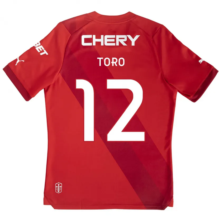 Danxen Kinder Ian Toro #12 Rot-Weiss Auswärtstrikot Trikot 2024/25 T-Shirt