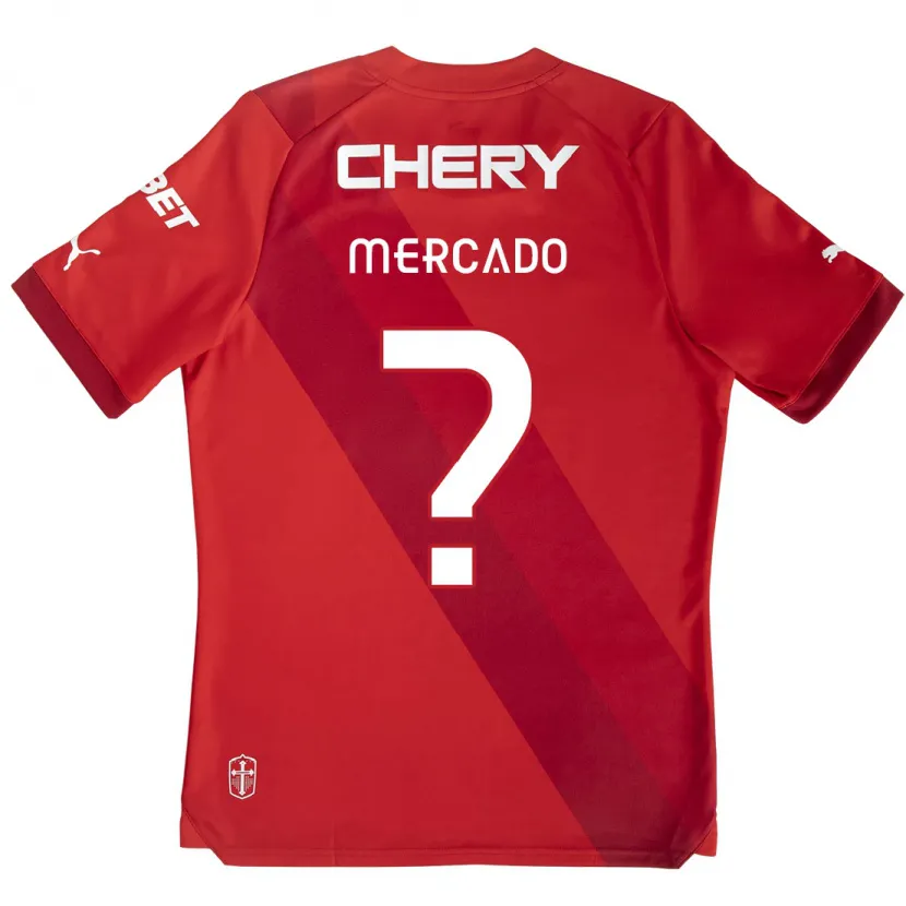 Danxen Kinder Felipe Mercado #0 Rot-Weiss Auswärtstrikot Trikot 2024/25 T-Shirt