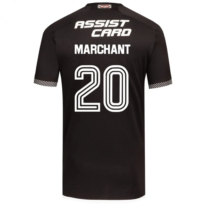 Danxen Kinder Francisco Marchant #20 Schwarz-Weiss Auswärtstrikot Trikot 2024/25 T-Shirt