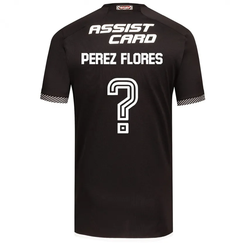 Danxen Kinder Benjamín Pérez Flores #0 Schwarz-Weiss Auswärtstrikot Trikot 2024/25 T-Shirt