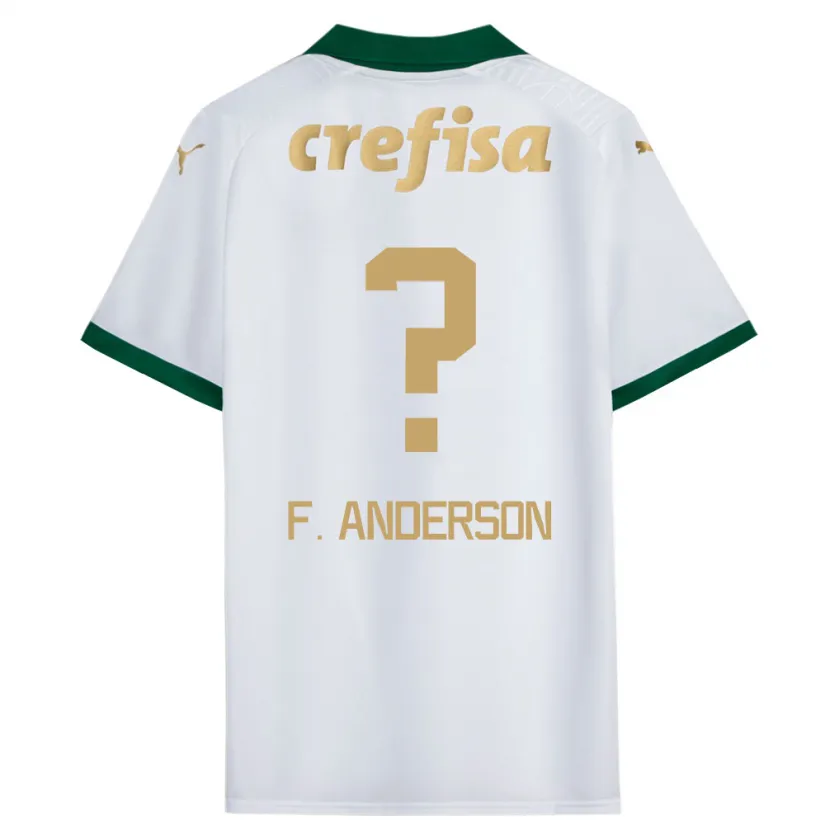 Danxen Kinder Felipe Anderson #0 Weiß Grün Auswärtstrikot Trikot 2024/25 T-Shirt