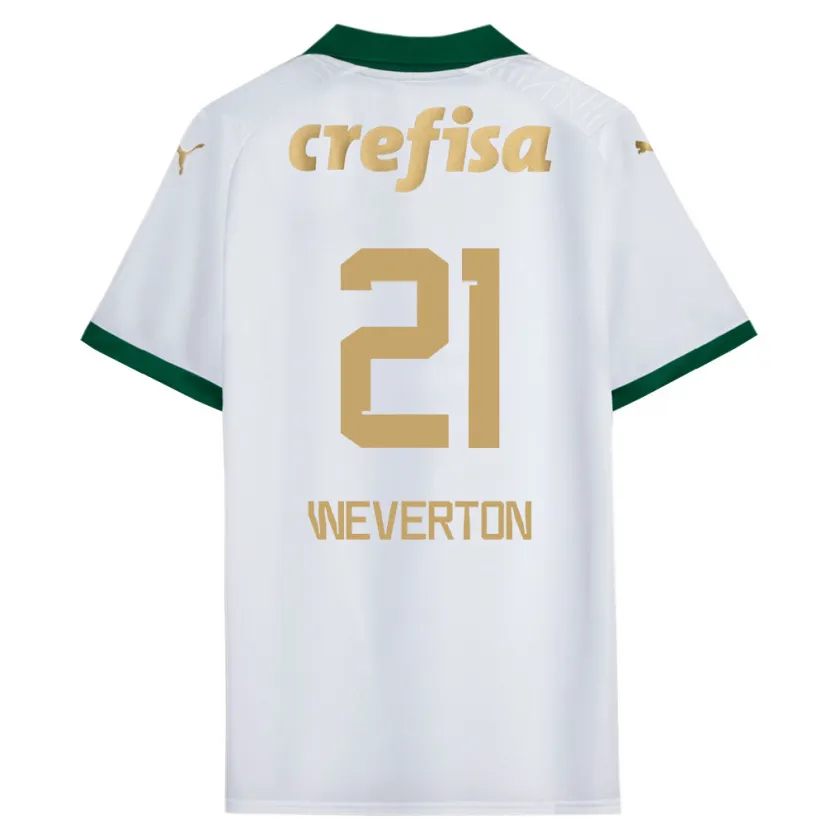 Danxen Kinder Weverton #21 Weiß Grün Auswärtstrikot Trikot 2024/25 T-Shirt