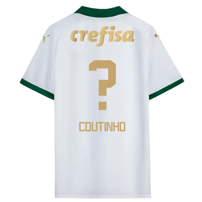 Danxen Kinder Rafael Coutinho #0 Weiß Grün Auswärtstrikot Trikot 2024/25 T-Shirt