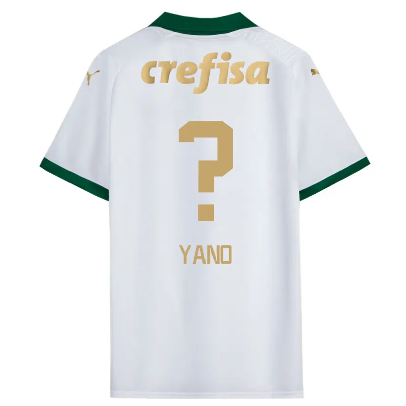 Danxen Kinder Luiz Yano #0 Weiß Grün Auswärtstrikot Trikot 2024/25 T-Shirt