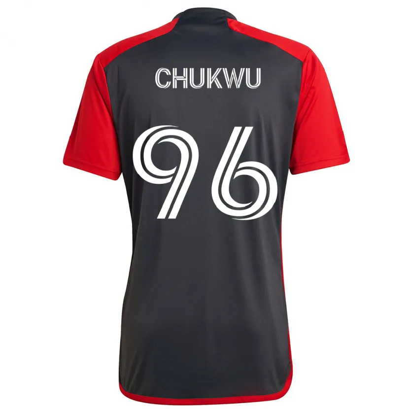 Danxen Herren Richard Chukwu #96 Grau Rot Heimtrikot Trikot 2024/25 T-Shirt