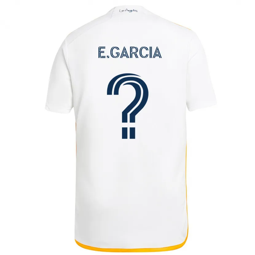 Danxen Herren Emiliano Garcia #0 Weiß Gelb Heimtrikot Trikot 2024/25 T-Shirt