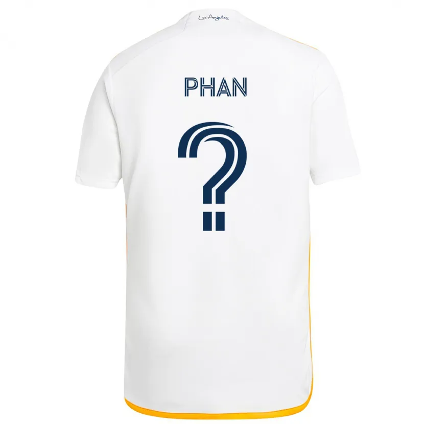 Danxen Herren Brett Phan #0 Weiß Gelb Heimtrikot Trikot 2024/25 T-Shirt