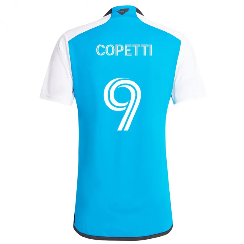 Danxen Herren Enzo Copetti #9 Blau Weiss Heimtrikot Trikot 2024/25 T-Shirt