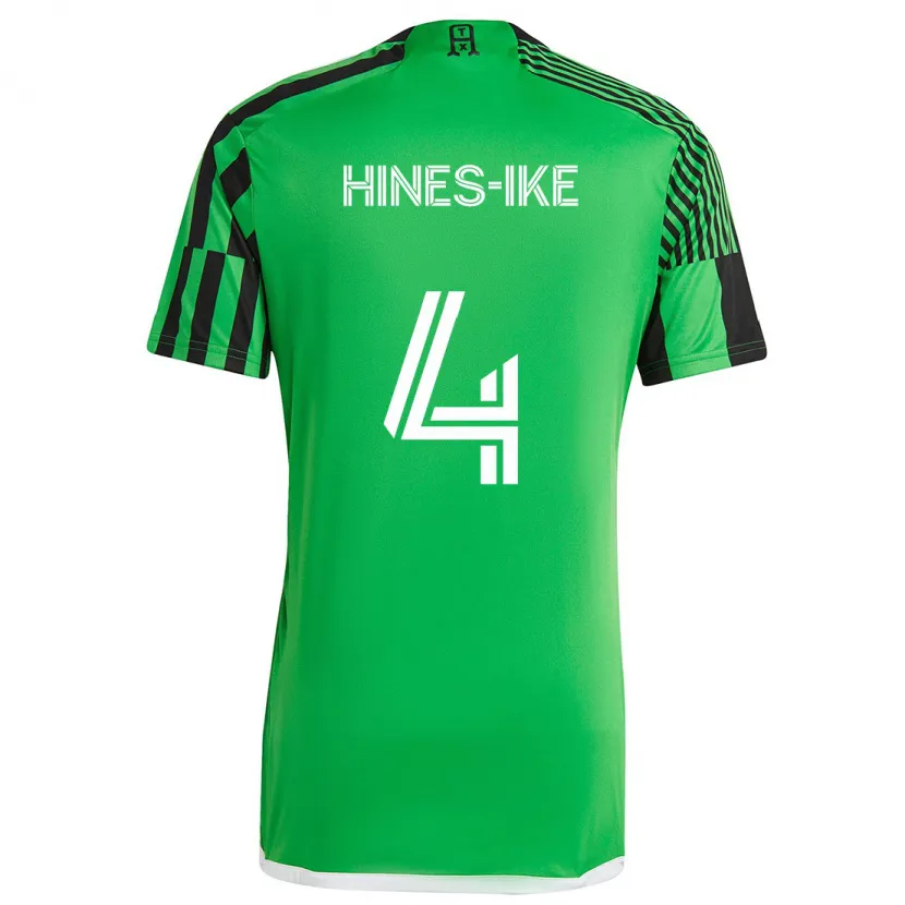 Danxen Herren Brendan Hines-Ike #4 Grün Schwarz Heimtrikot Trikot 2024/25 T-Shirt