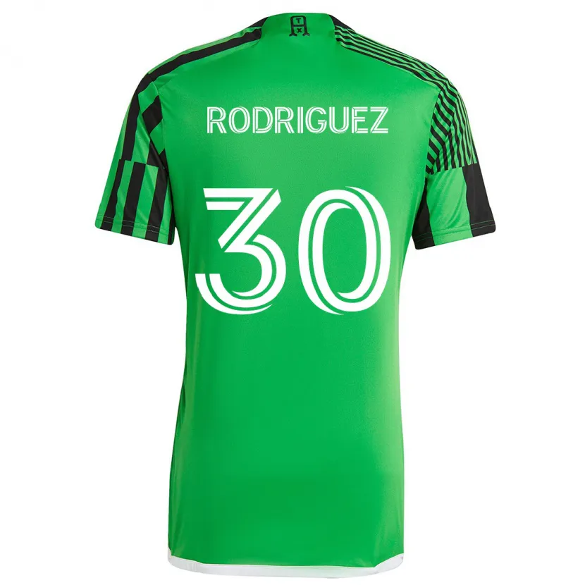 Danxen Herren Memo Rodríguez #30 Grün Schwarz Heimtrikot Trikot 2024/25 T-Shirt