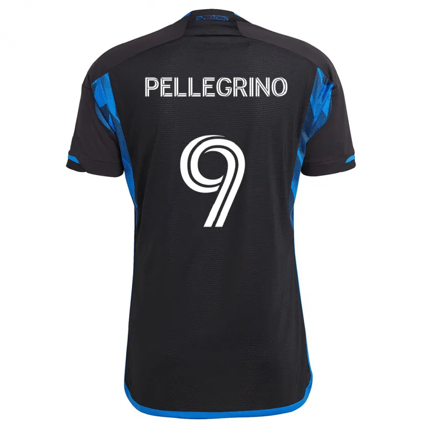 Danxen Herren Amahl Pellegrino #9 Blau Schwarz Heimtrikot Trikot 2024/25 T-Shirt