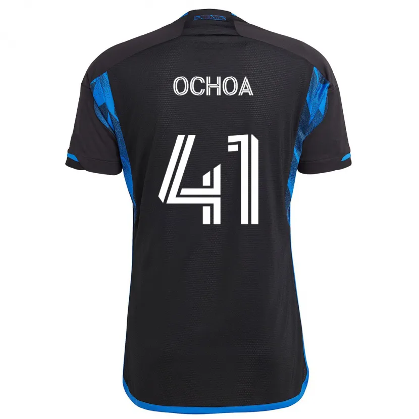 Danxen Herren Emmanuel Ochoa #41 Blau Schwarz Heimtrikot Trikot 2024/25 T-Shirt