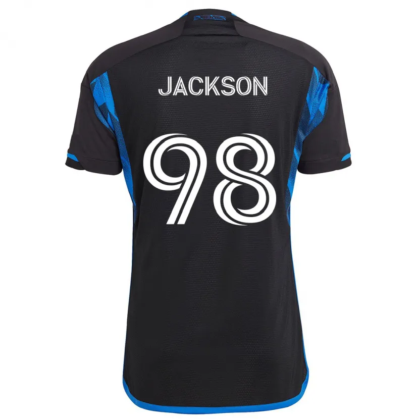 Danxen Herren Jacob Jackson #98 Blau Schwarz Heimtrikot Trikot 2024/25 T-Shirt