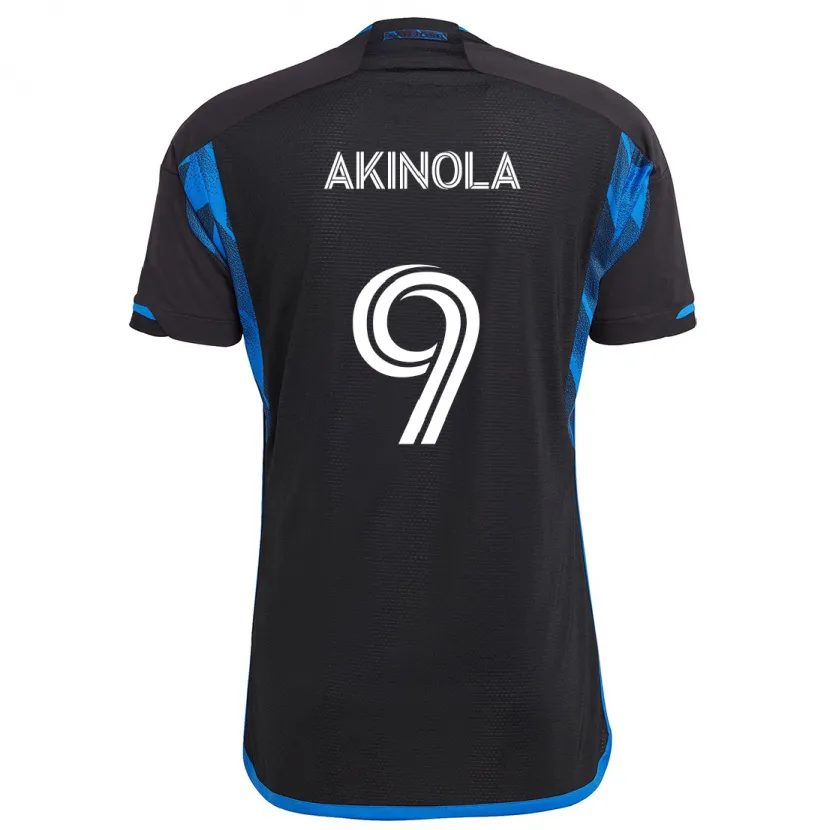 Danxen Herren Ayo Akinola #9 Blau Schwarz Heimtrikot Trikot 2024/25 T-Shirt