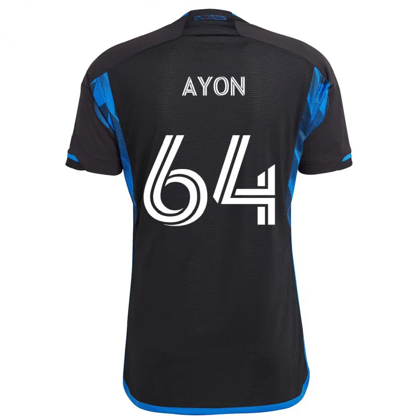 Danxen Herren Jerry Ayon #64 Blau Schwarz Heimtrikot Trikot 2024/25 T-Shirt