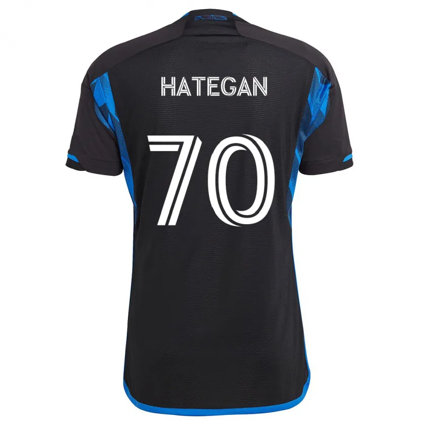 Danxen Herren Roberto Hategan #70 Blau Schwarz Heimtrikot Trikot 2024/25 T-Shirt