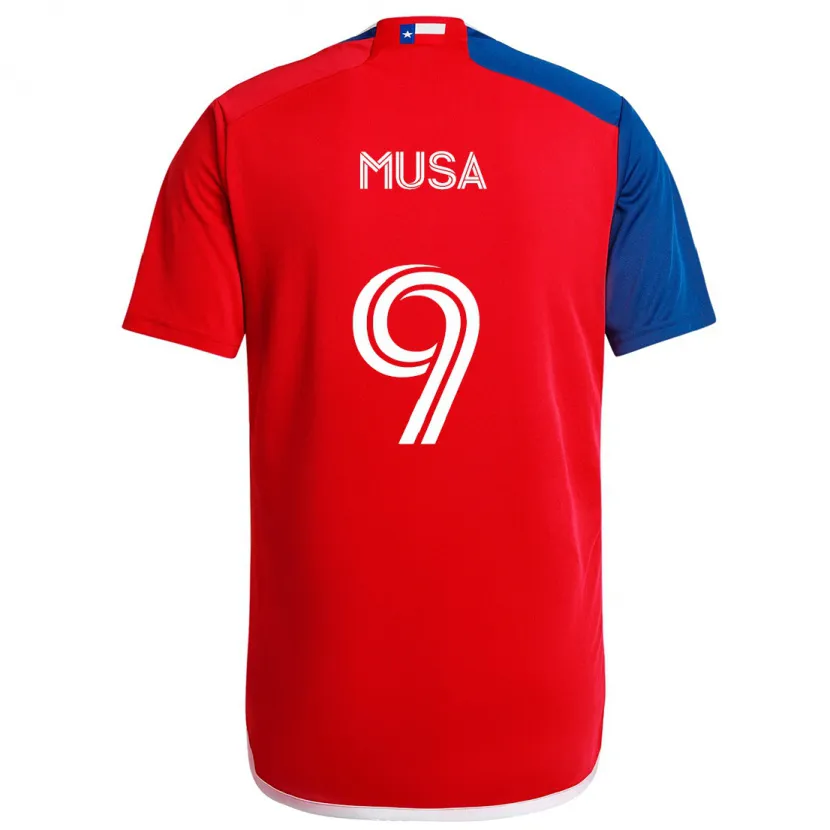 Danxen Herren Petar Musa #9 Blau Rot Heimtrikot Trikot 2024/25 T-Shirt