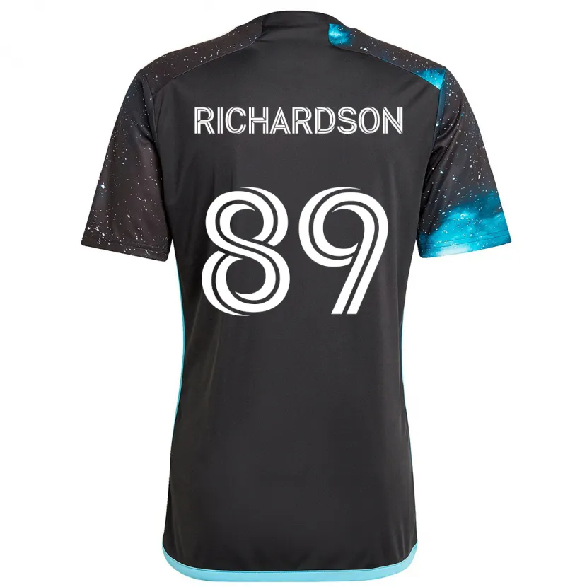 Danxen Herren Nick Richardson #89 Schwarz Blau Heimtrikot Trikot 2024/25 T-Shirt