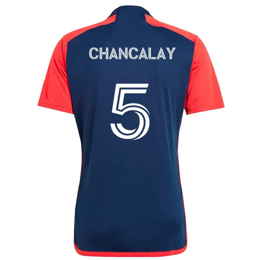 Danxen Herren Tomás Chancalay #5 Blau Rot Heimtrikot Trikot 2024/25 T-Shirt