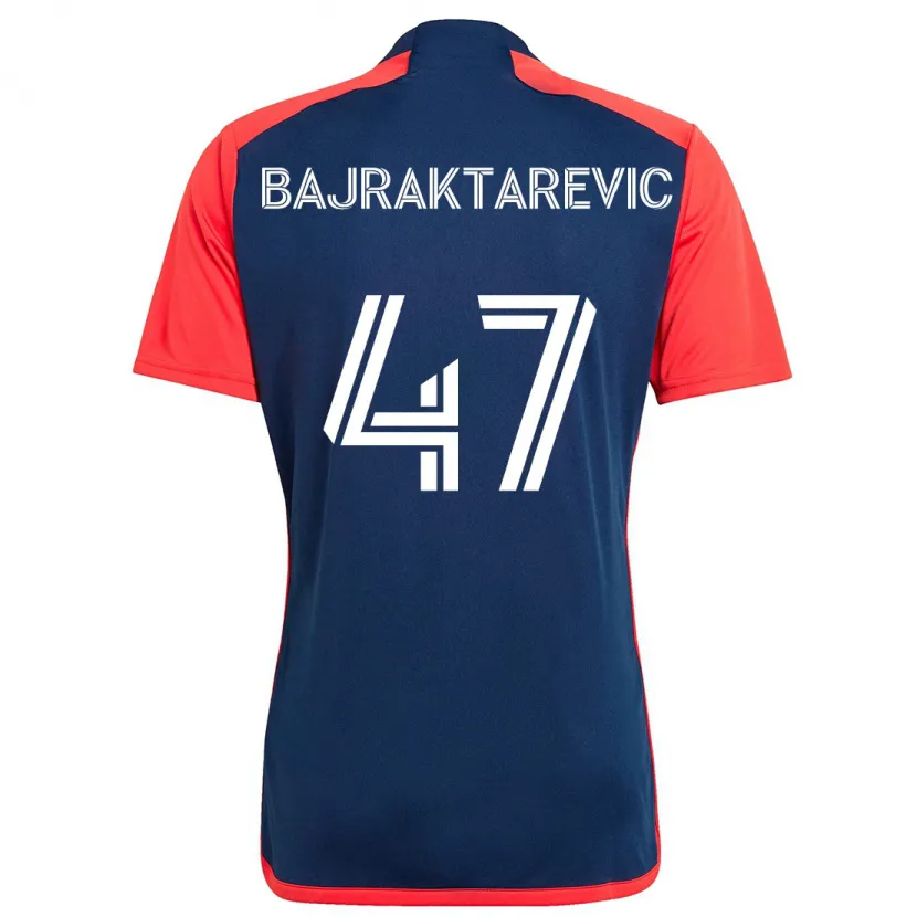 Danxen Herren Esmir Bajraktarević #47 Blau Rot Heimtrikot Trikot 2024/25 T-Shirt