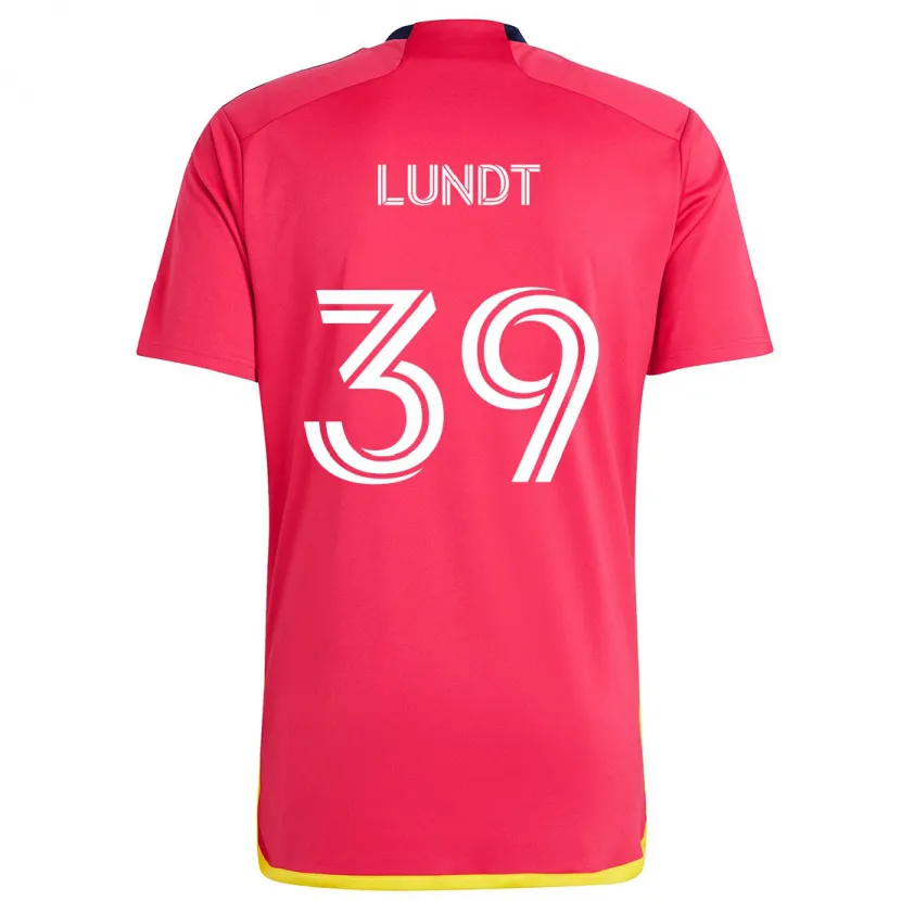 Danxen Herren Ben Lundt #39 Rot Blau Heimtrikot Trikot 2024/25 T-Shirt