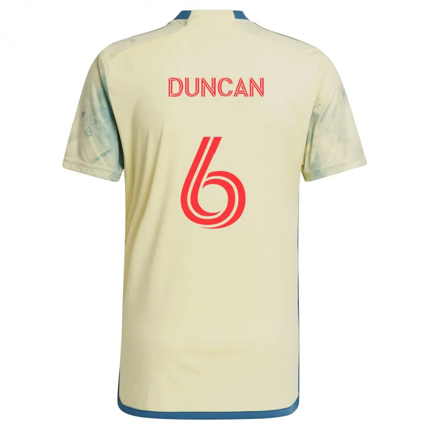 Danxen Herren Kyle Duncan #6 Gelb Rot Blau Heimtrikot Trikot 2024/25 T-Shirt