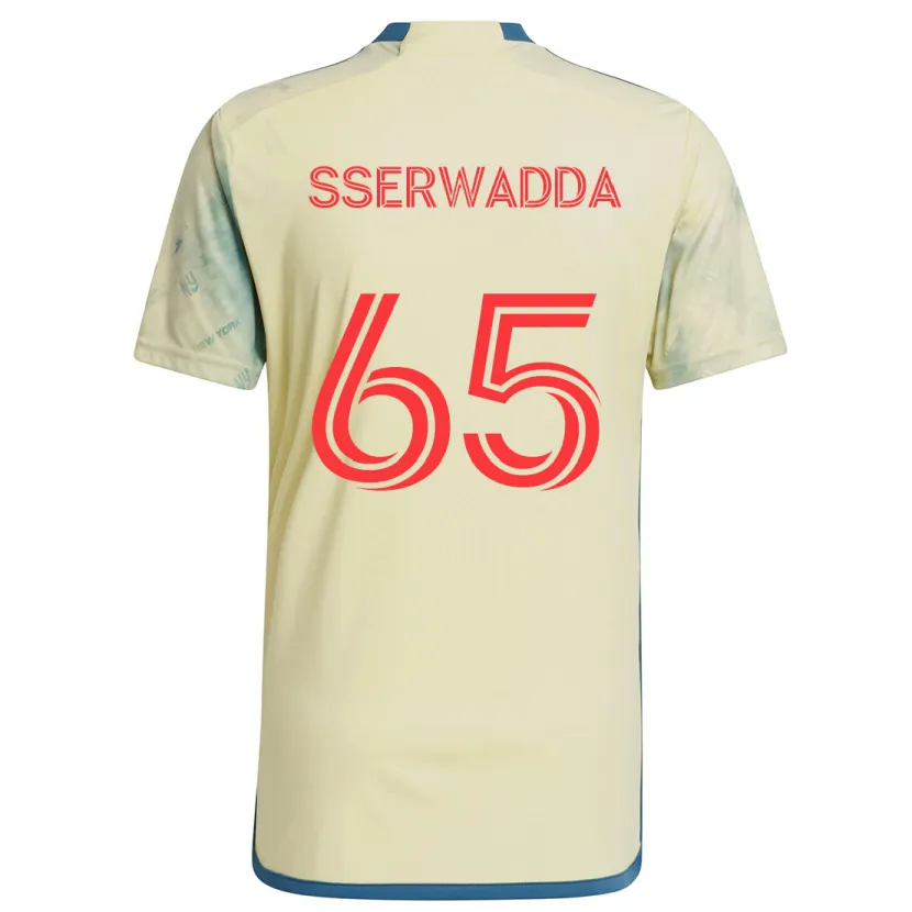 Danxen Herren Steven Sserwadda #65 Gelb Rot Blau Heimtrikot Trikot 2024/25 T-Shirt