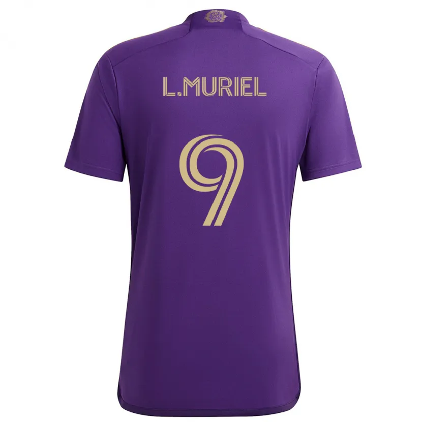 Danxen Herren Luis Muriel #9 Lila Gelb Heimtrikot Trikot 2024/25 T-Shirt