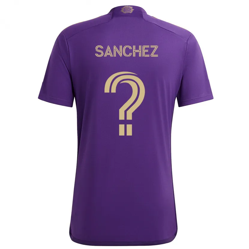 Danxen Herren Fernando Sanchez #0 Lila Gelb Heimtrikot Trikot 2024/25 T-Shirt