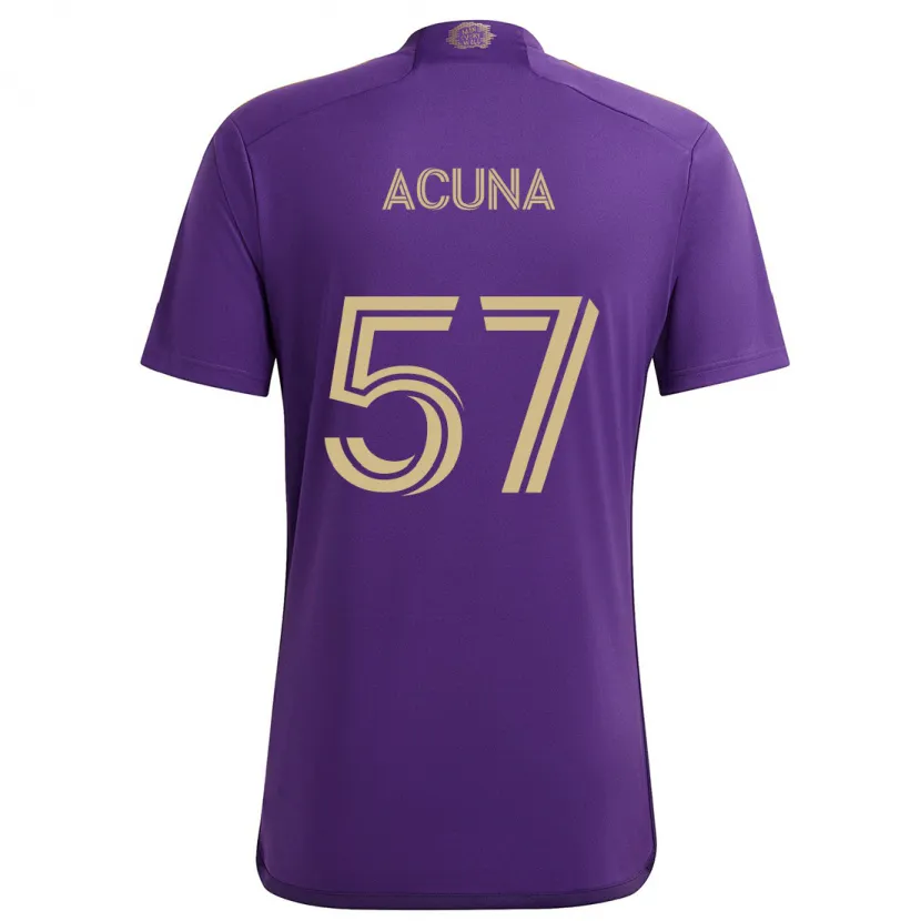 Danxen Herren Cristofer Acuña #57 Lila Gelb Heimtrikot Trikot 2024/25 T-Shirt