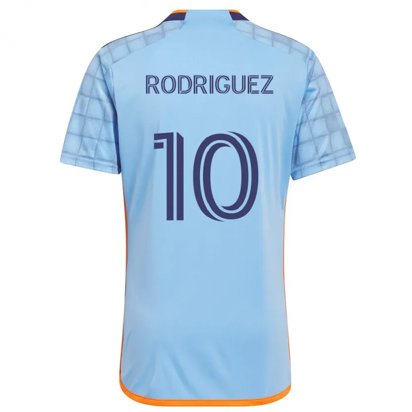 Danxen Herren Santiago Rodríguez #10 Blau Orange Heimtrikot Trikot 2024/25 T-Shirt