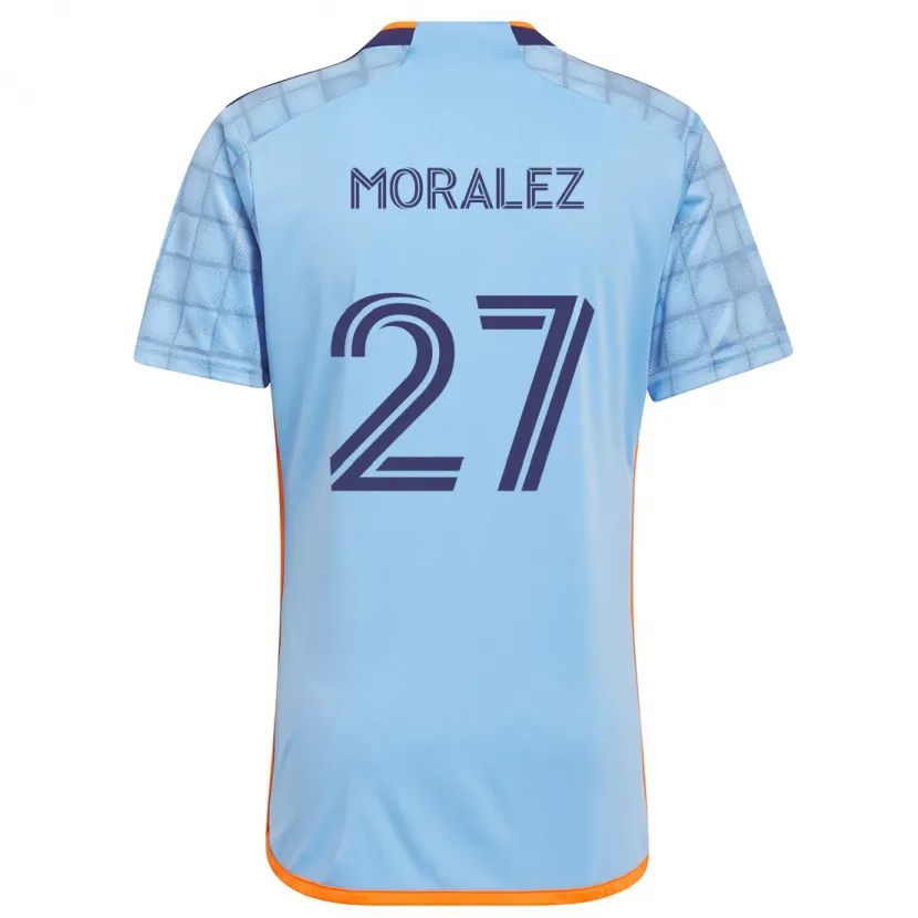 Danxen Herren Maxi Moralez #27 Blau Orange Heimtrikot Trikot 2024/25 T-Shirt