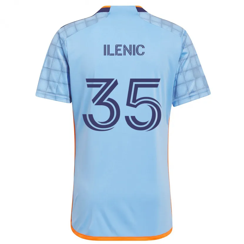 Danxen Herren Mitja Ilenic #35 Blau Orange Heimtrikot Trikot 2024/25 T-Shirt