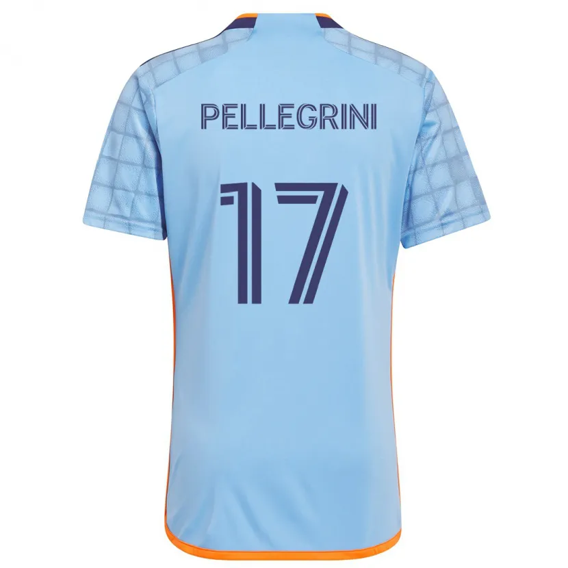 Danxen Herren Matías Pellegrini #17 Blau Orange Heimtrikot Trikot 2024/25 T-Shirt