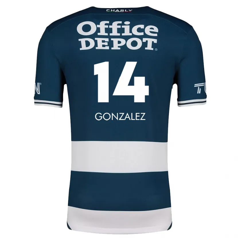 Danxen Herren Arturo González #14 Blau Weiss Heimtrikot Trikot 2024/25 T-Shirt