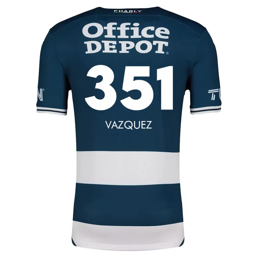 Danxen Herren Maximo Vázquez #351 Blau Weiss Heimtrikot Trikot 2024/25 T-Shirt