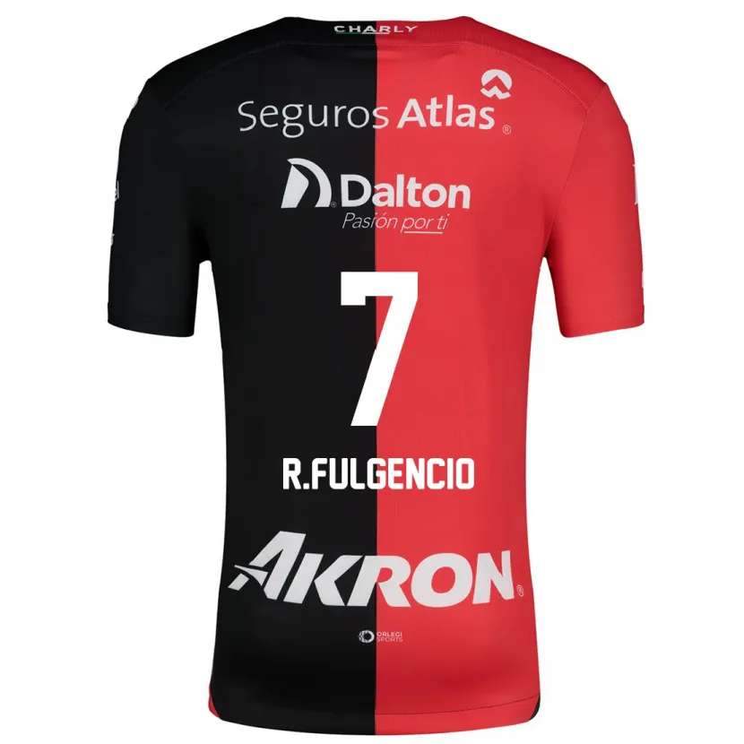 Danxen Herren Raymundo Fulgencio #7 Rot Schwarz Heimtrikot Trikot 2024/25 T-Shirt