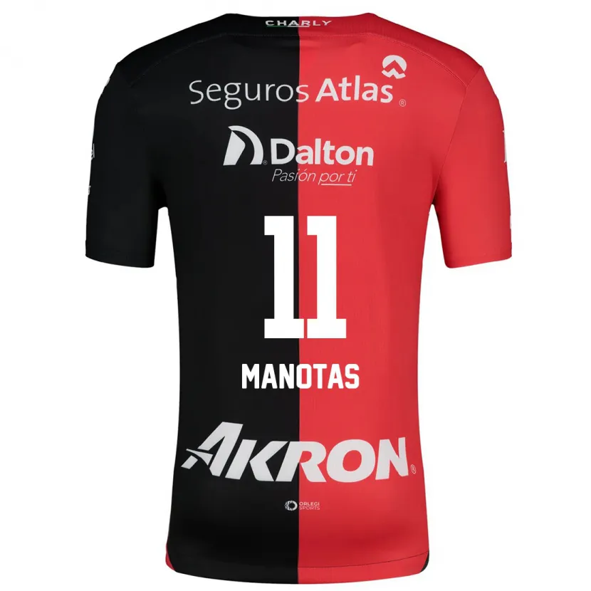 Danxen Herren Mauro Manotas #11 Rot Schwarz Heimtrikot Trikot 2024/25 T-Shirt