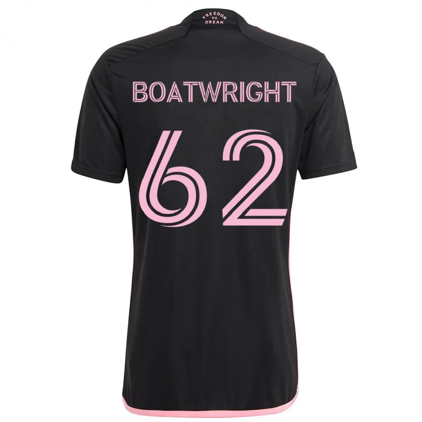 Danxen Herren Israel Boatwright #62 Schwarz Auswärtstrikot Trikot 2024/25 T-Shirt