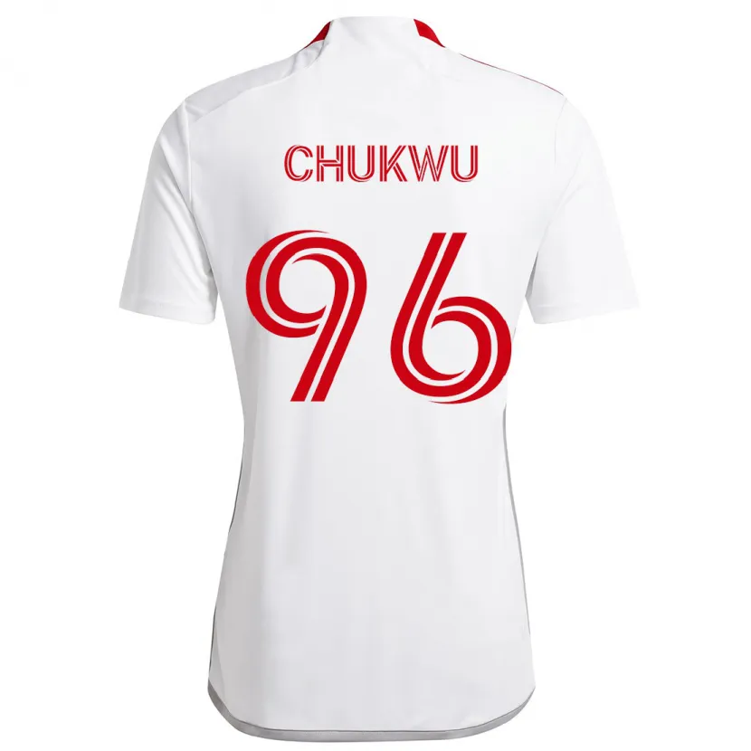 Danxen Herren Richard Chukwu #96 Weiß Rot Auswärtstrikot Trikot 2024/25 T-Shirt