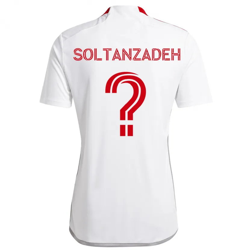 Danxen Herren Shayan Soltanzadeh #0 Weiß Rot Auswärtstrikot Trikot 2024/25 T-Shirt