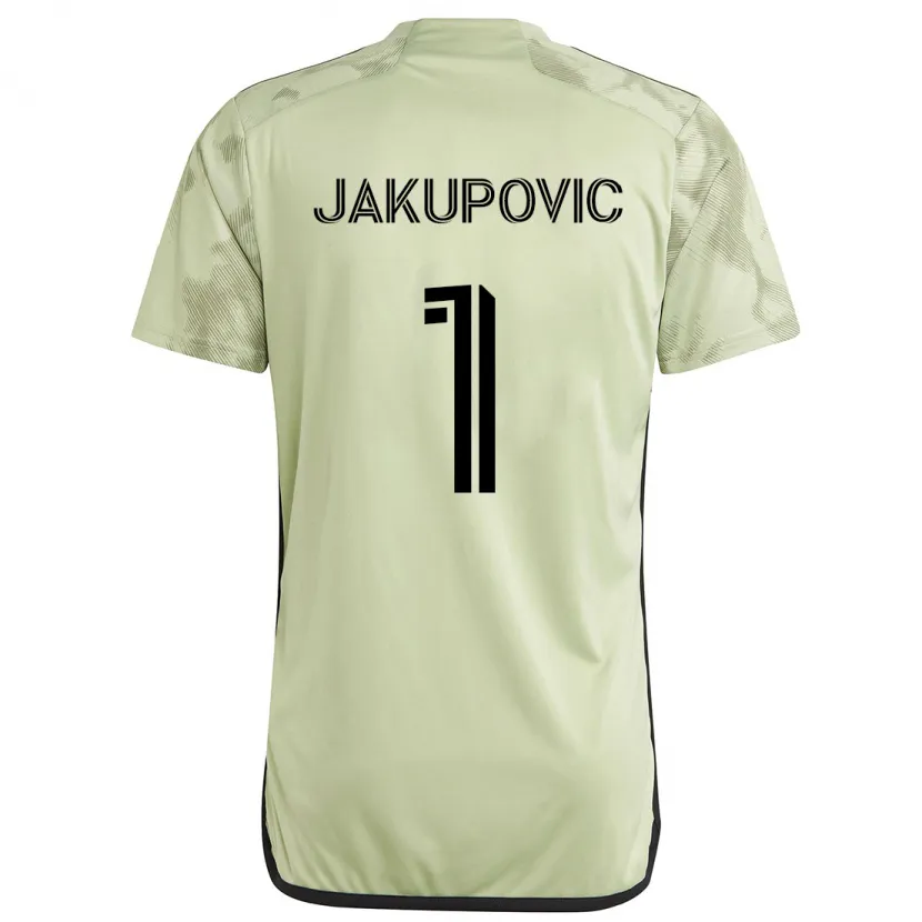 Danxen Herren Eldin Jakupović #1 Hellgrün Auswärtstrikot Trikot 2024/25 T-Shirt