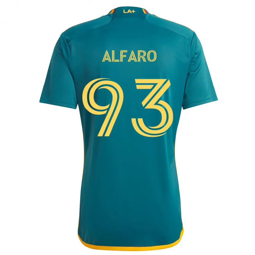 Danxen Herren Tony Alfaro #93 Grün Gelb Auswärtstrikot Trikot 2024/25 T-Shirt