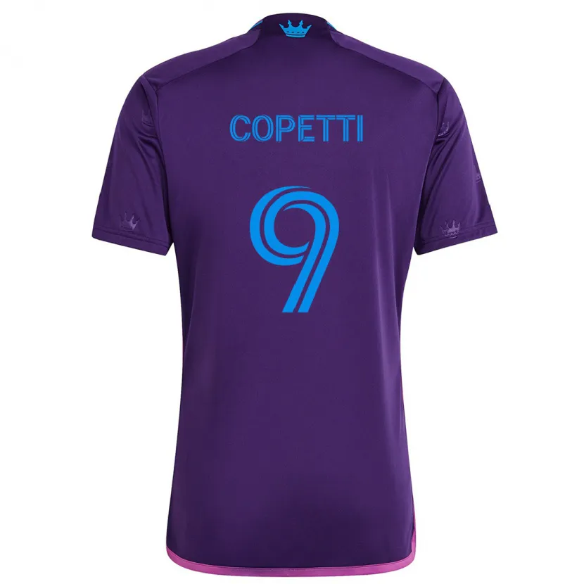 Danxen Herren Enzo Copetti #9 Lila-Blau Auswärtstrikot Trikot 2024/25 T-Shirt